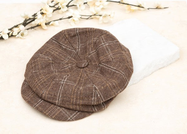 Plaid Newsboy Caps