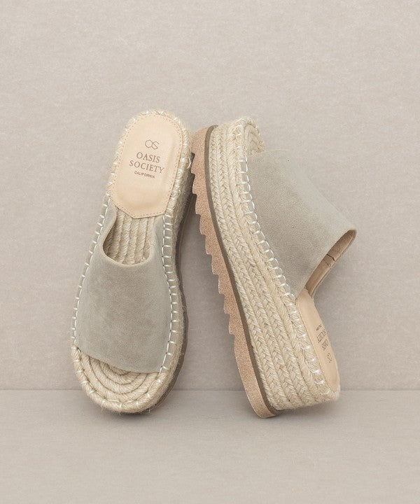 OASIS SOCIETY Ivy - Espadrille Platform Slide