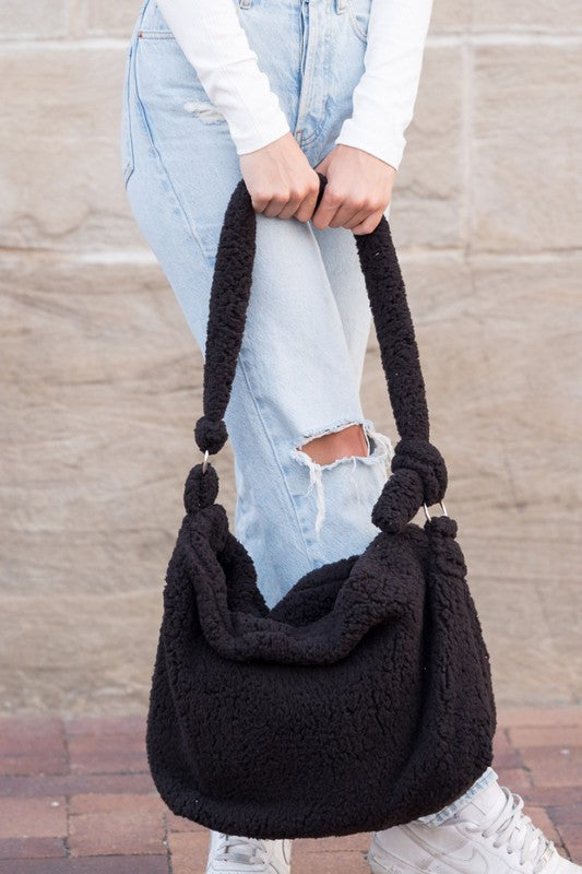 Boucle Sherpa Messenger Bag