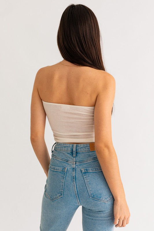 TWIST TUBE CROP TOP