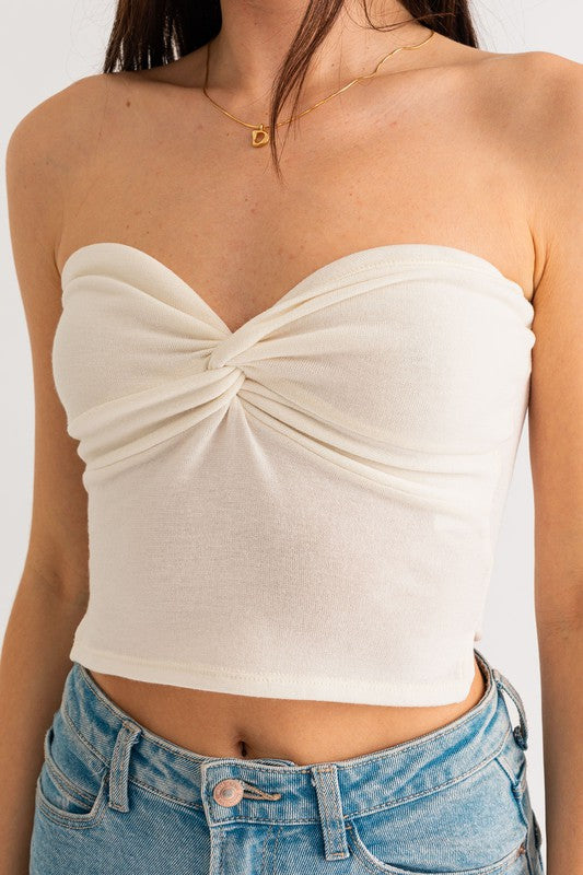 TWIST TUBE CROP TOP