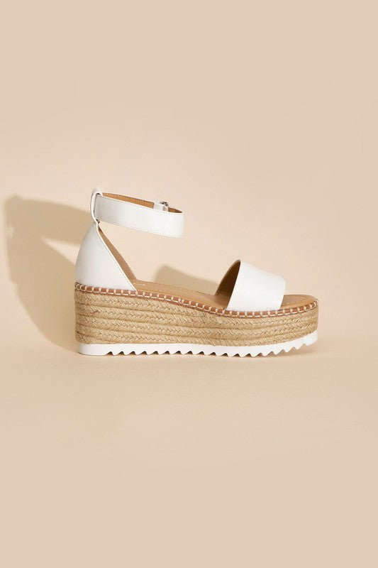 Ticking S Platform Sandals