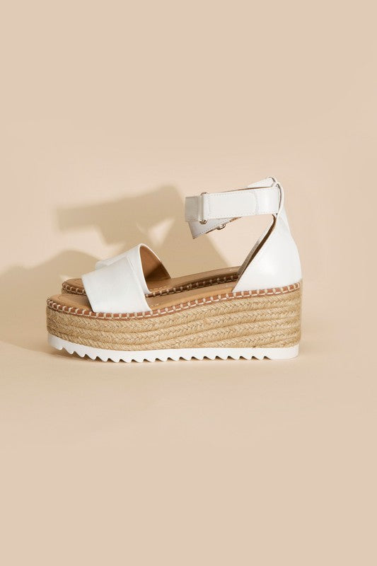 Ticking S Platform Sandals