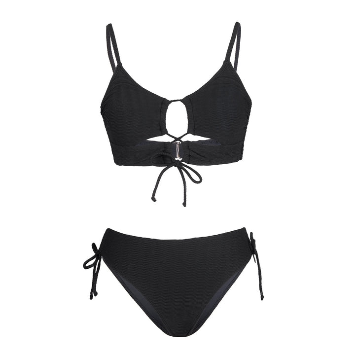 CUPSHE Cut Out Drawstring Low Waist Bikini Sets Swimsuit