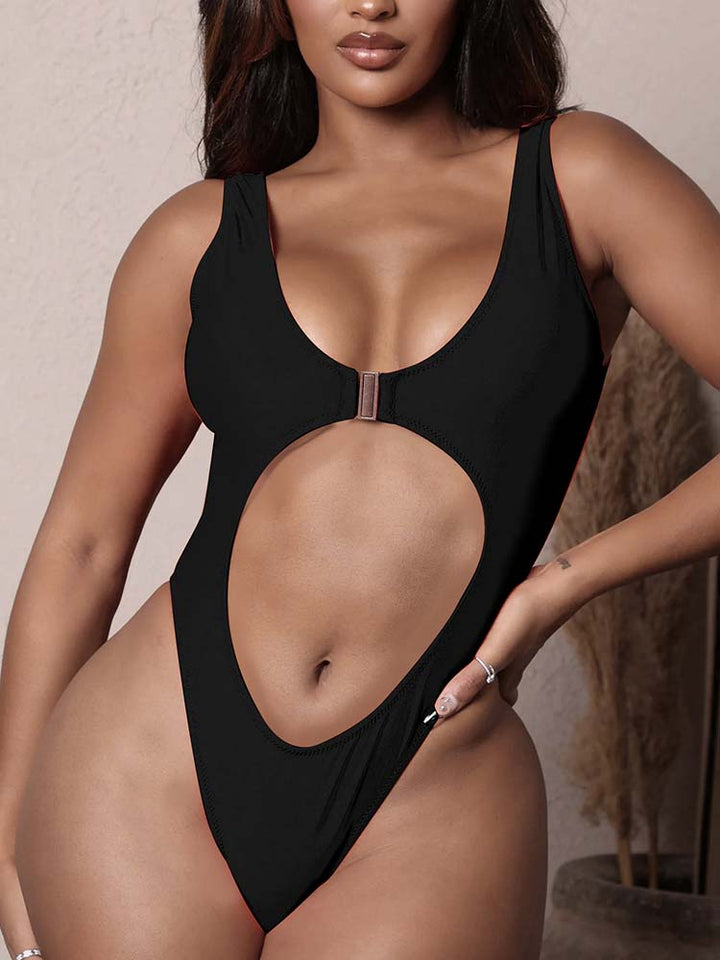 Hollow Out One Piece Swimsuit Monokini