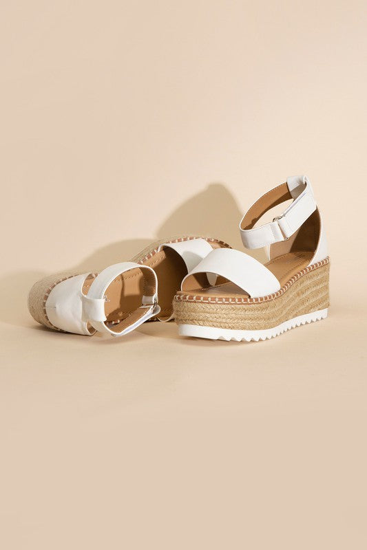 Ticking S Platform Sandals